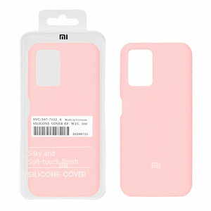 قاب سیلیکونی پاک کنی اورجینال درجه یک Xiaomi Redmi Note 10 4G / Redmi Note 10S / Poco M5S - صورتی (پک دار)
