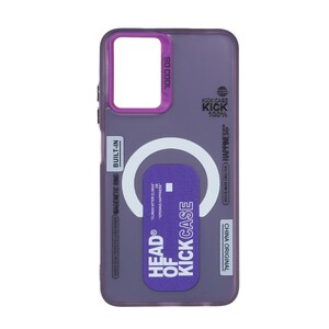 قاب SO COOL طرح مگ سیف Kick Case مدل Xiaomi Redmi Note 10 4G / Redmi Note 10S / Poco M5S - بنفش