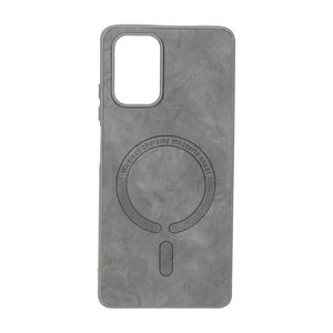 قاب Pucker چرمی طرح مگ سیف Xiaomi Redmi Note 10 4G / Redmi Note 10S / Poco M5S - طوسی