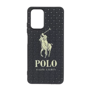 قاب حصیری طرح Polo دور لنز براق Xiaomi Redmi Note 10 4G / Redmi Note 10S / Poco M5S - مشکی