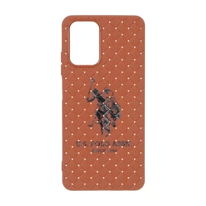 قاب حصیری طرح Polo دور لنز براق Xiaomi Redmi Note 10 4G / Redmi Note 10S / Poco M5S - قهوه ای