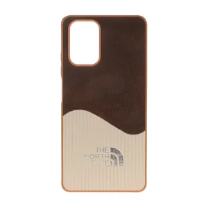 قاب North Face طرح جیر دو تکه Xiaomi Redmi Note 10 4G / Redmi Note 10S / Poco M5S - قهوه ای