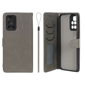 کیف موبایل مگنتی درجه یک داخل خز MNC Plus مدل Xiaomi Redmi 10 / Redmi 10 Prime - خاکستری