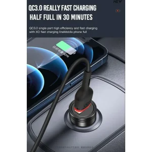 شارژر فندکی فست تک پورت XO مدل XO-CC39 18W - مشکی