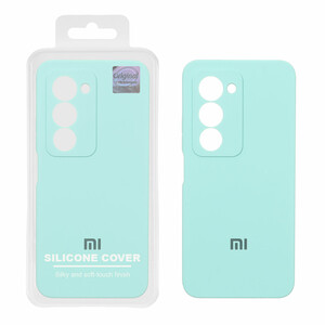 قاب سیلیکونی پاک کنی اورجینال Master Quality مدل Xiaomi Redmi 15 4G - سبزآبی (پک دار)
