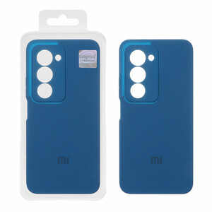 قاب سیلیکونی پاک کنی اورجینال Master Quality مدل Xiaomi Redmi 15 4G -آبی کاربنی (پک دار)