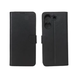 کیف چرمی موبایل مگنتی محافظ لنزدار Xiaomi Poco M7 Pro 5G - مشکی