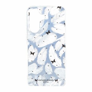 قاب اطلسی دور ژله ای طرح پر Samsung Galaxy A57 - کد 54