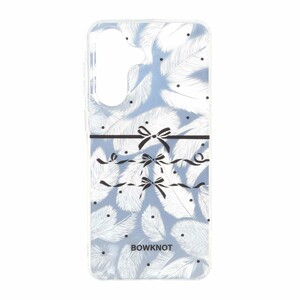 قاب اطلسی دور ژله ای طرح پر Samsung Galaxy A57 - کد 56