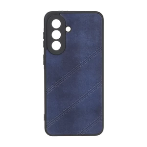 قاب طرح چرم مورب Samsung Galaxy A57 - سرمه ای
