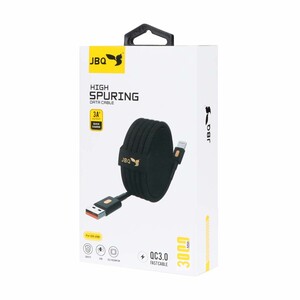 کابل شارژ 3 متری فست آیفون JBQ مدل CA-111 - مشکی (گارانتی یکساله رصاصی)