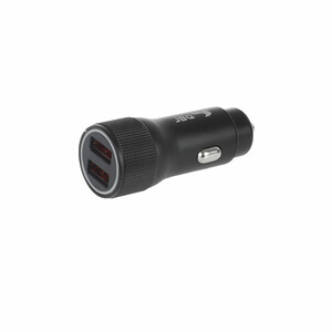 شارژر فندکی فست دو پورت JBQ مدل CC-D5 18W همراه با کابل آیفون - مشکی (گارانتی یکساله رصاصی)