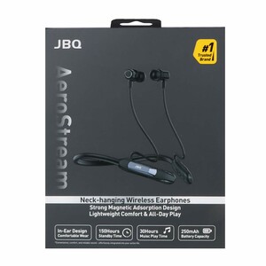 هندزفری گردنی بی سیم JBQ مدل Aero Stream B756002 - مشکی (گارانتی یکساله رصاصی)