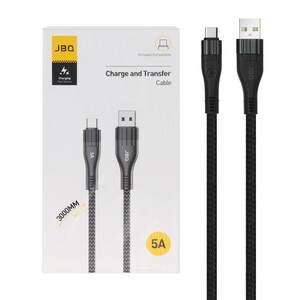 کابل شارژ 3 متری فست JBQ Type-C مدل CA-3010C - مشکی (گارانتی یکساله رصاصی)