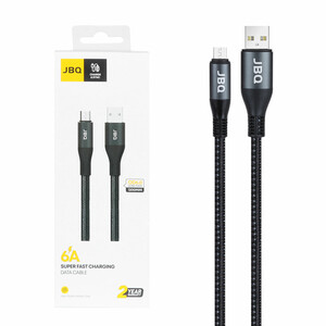 کابل شارژ 1.2 متری فست اندروید JBQ مدل CA-524 - مشکی (گارانتی یکساله رصاصی)
