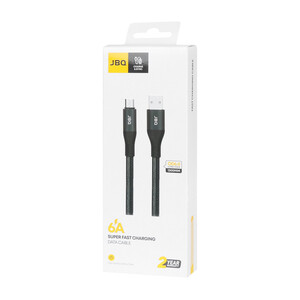 کابل شارژ 1.2 متری فست اندروید JBQ مدل CA-524 - مشکی (گارانتی یکساله رصاصی)