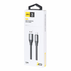 کابل شارژ 1.2 متری فست اندروید JBQ مدل CA-612 - مشکی (گارانتی یکساله رصاصی)