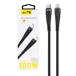 کابل شارژ PD و فست JBQ Type-C to Lightning مدل CB-100PH - مشکی (گارانتی یکساله رصاصی)