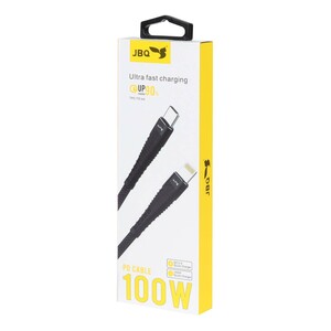 کابل شارژ PD و فست JBQ Type-C to Lightning مدل CB-100PH - مشکی (گارانتی یکساله رصاصی)