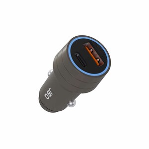 شارژر فندکی فست و PD دو پورت JBQ مدل CC-420CC 48W همراه با کابل Type- to Type-C - خاکستری (گارانتی یکساله رصاصی)