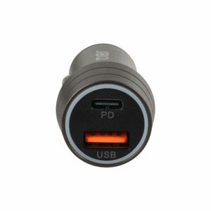 شارژر فندکی فست و PD دو پورت JBQ مدل CC-420CC 48W همراه با کابل Type- to Type-C - خاکستری (گارانتی یکساله رصاصی)