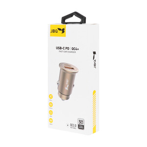 شارژر فندکی فست و PD دو پورت JBQ مدل CC-P9 30W - نقره ای (گارانتی یکساله رصاصی)