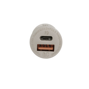 شارژر فندکی PD و فست دو پورت JBQ مدل C393094 48W به همراه کابل شارژ Type-C To Type-C - قهوه ای (گارانتی یکساله رصاصی)