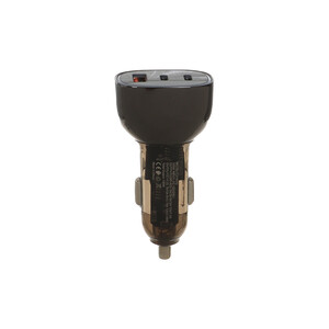 شارژر فندکی PD و فست سه پورت JBQ مدل Road Rider C314942 100W به همراه کابل شارژ Type-C To Type-C - مشکی (گارانتی یکساله رصاصی)