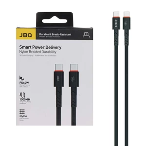 کابل شارژ 1.5 متری PD و فست JBQ Type-C To Type-C مدل A883282 60W - مشکی (گارانتی یکساله رصاصی)
