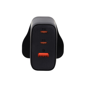 شارژر دیواری فست و PD سه پورت JBQ مدل WC-607B 65W - مشکی (گارانتی یکساله رصاصی)