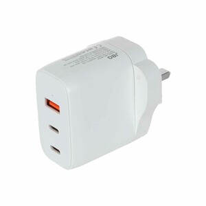 شارژر دیواری فست و PD سه پورت JBQ مدل WC-607W 65W - سفید (گارانتی یکساله رصاصی)