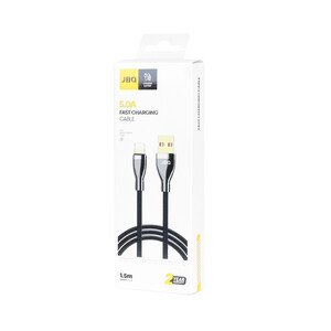 کابل شارژ 1.5 متری فست آیفون JBQ مدل CA-500 - مشکی (گارانتی یکساله رصاصی)