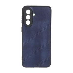 قاب طرح چرم مورب Samsung Galaxy A37 - سرمه ای