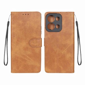 کیف موبایل مگنتی Xiaomi Redmi 15C / Poco C85 - عسلی
