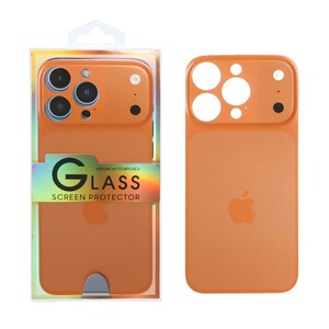 کاور تبدیل پشت گوشی مدل iPhone 15 Pro Max به Apple iPhone 17 Pro Max - نارنجی (پک دار)