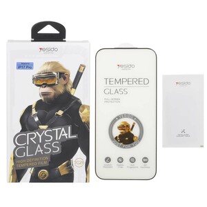 محافظ صفحه نمایش شیشه ای اورجینال Crystal Glass Yesido مدل Apple iPhone 17 Pro Max (پک دار)