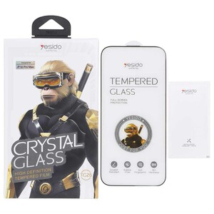 محافظ صفحه نمایش شیشه ای اورجینال Crystal Glass Yesido مدل Apple iPhone 16 Pro Max (پک دار)