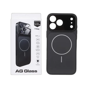قاب اورجینال AG Glass محافظ لنز برجسته شیشه ای Magsafe مدل Apple iPhone 17 Pro Max - مشکی