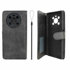 کیف موبایل مگنتی درجه یک داخل خز MNC Plus مدل Honor X9 - مشکی