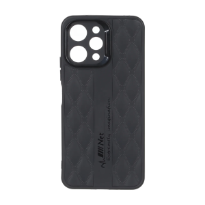 قاب پافر لوزی Imagination دور لنز براق Xiaomi Redmi 12 / Poco M6 Pro 5G - مشکی