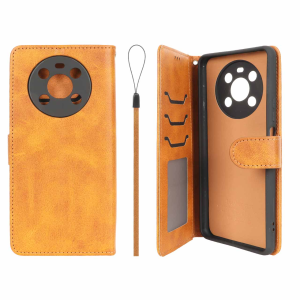 کیف موبایل مگنتی درجه یک داخل خز MNC Plus مدل Honor X9 - عسلی