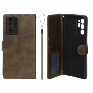 کیف موبایل مگنتی درجه یک داخل خز MNC Plus مدل Samsung Galaxy Note20 Ultra - سبز زیتونی