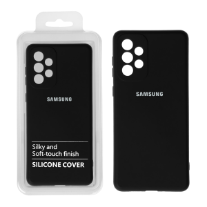 قاب نیو سیلیکون محافظ لنزدار RFF مدل Samsung A73 مشکی (پک دار)