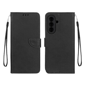 کیف چرمی موبایل مگنتی محافظ لنزدار Samsung Galaxy A57 - مشکی