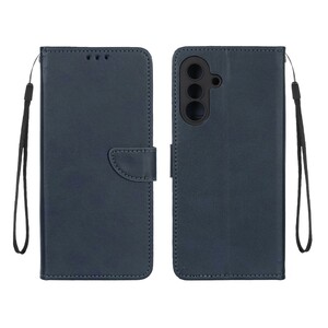 کیف چرمی موبایل مگنتی محافظ لنزدار Samsung Galaxy A37 - سرمه ای