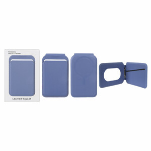 جاکارتی چرمی Magsafe اپل Leather Wallet استند شو - یاسی (پک دار) - NTC