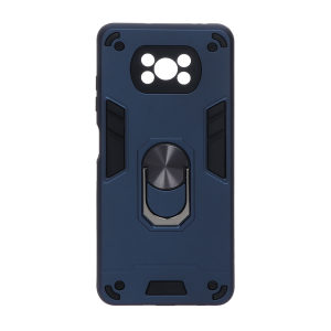 قاب بتمن هولدر لیزری Xiaomi Poco X3 / Poco X3 Pro / Poco X3 NFC - سرمه ای