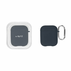 کاور ایرپاد سیلیکونی اورجینال Apple Airpods 1 / 2 - سرمه ای