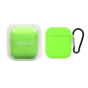 کاور ایرپاد سیلیکونی اورجینال Apple Airpods 1 / 2 - فسفری