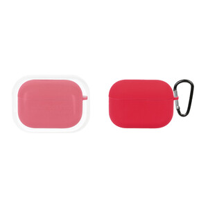 کاور ایرپاد سیلیکونی اورجینال Apple Airpods Pro - قرمز لاکی